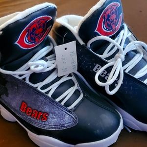 Chicago Bears running shoes, size 8.5, Blue and Orange